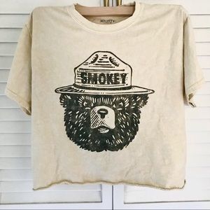 Smokey Bear Crop Top Tee